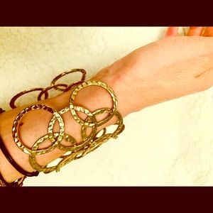 Gold cuff bracelet